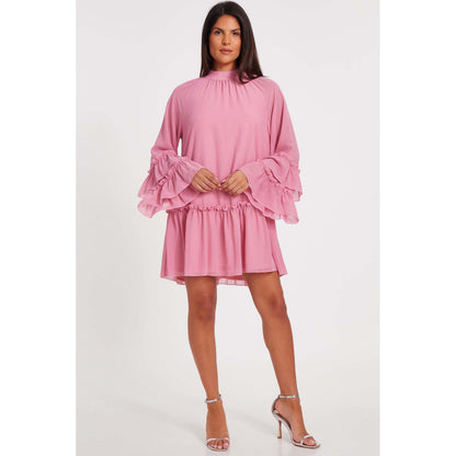 Quiz Clothing Pink Women Fit And Flare Dress