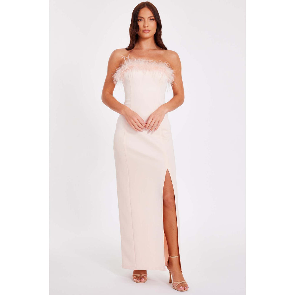 Quiz Clothing Peach Women Bodycon Dress
