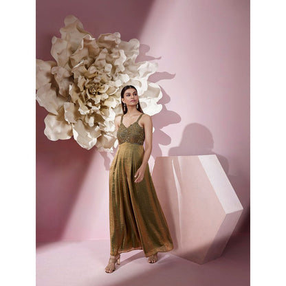 Qunic Brown Ember Jumpsuit