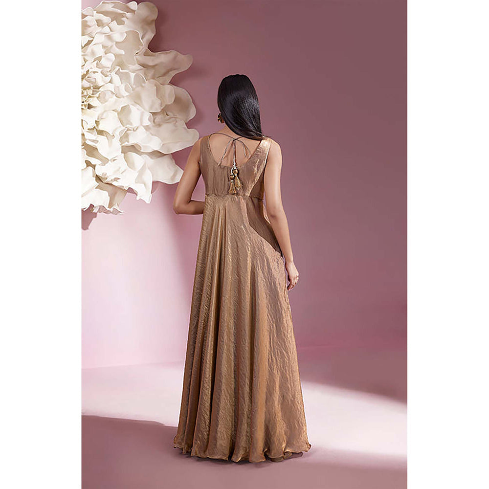 Qunic Celeste Champagne Top and Palazzo Set – Nykaa Fashion