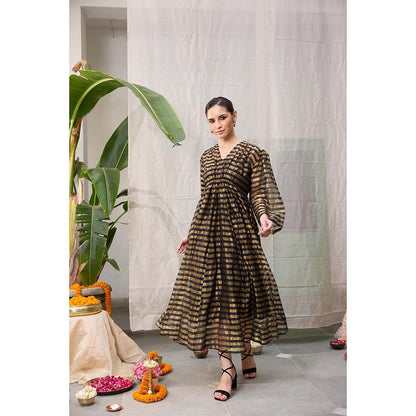 Raas Life Black Shringara Chanderi Dress