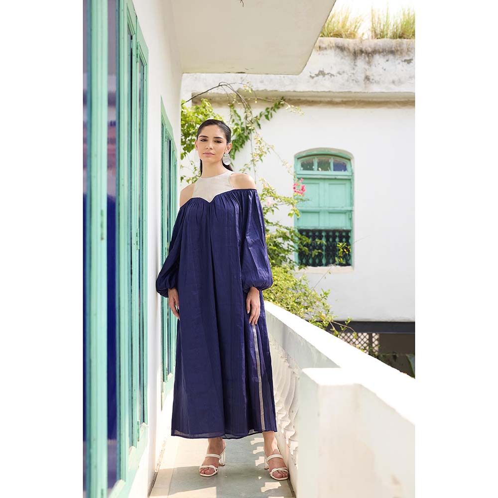 Raas Life Blue Ramya Chanderi Dress