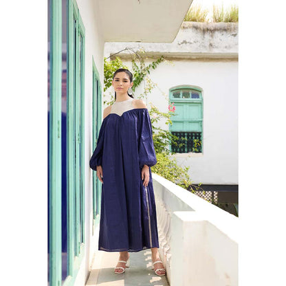 Raas Life Blue Ramya Chanderi Dress