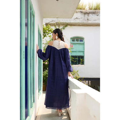 Raas Life Blue Ramya Chanderi Dress