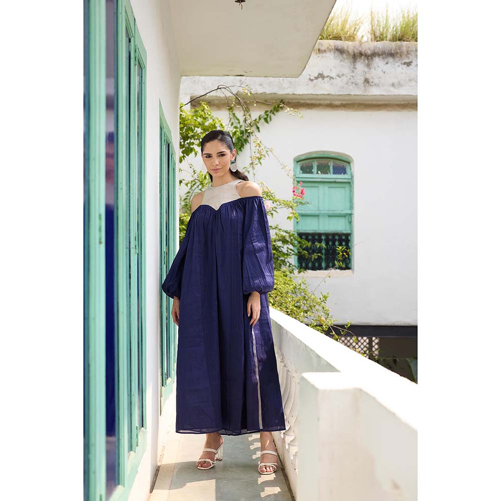 Raas Life Blue Ramya Chanderi Dress