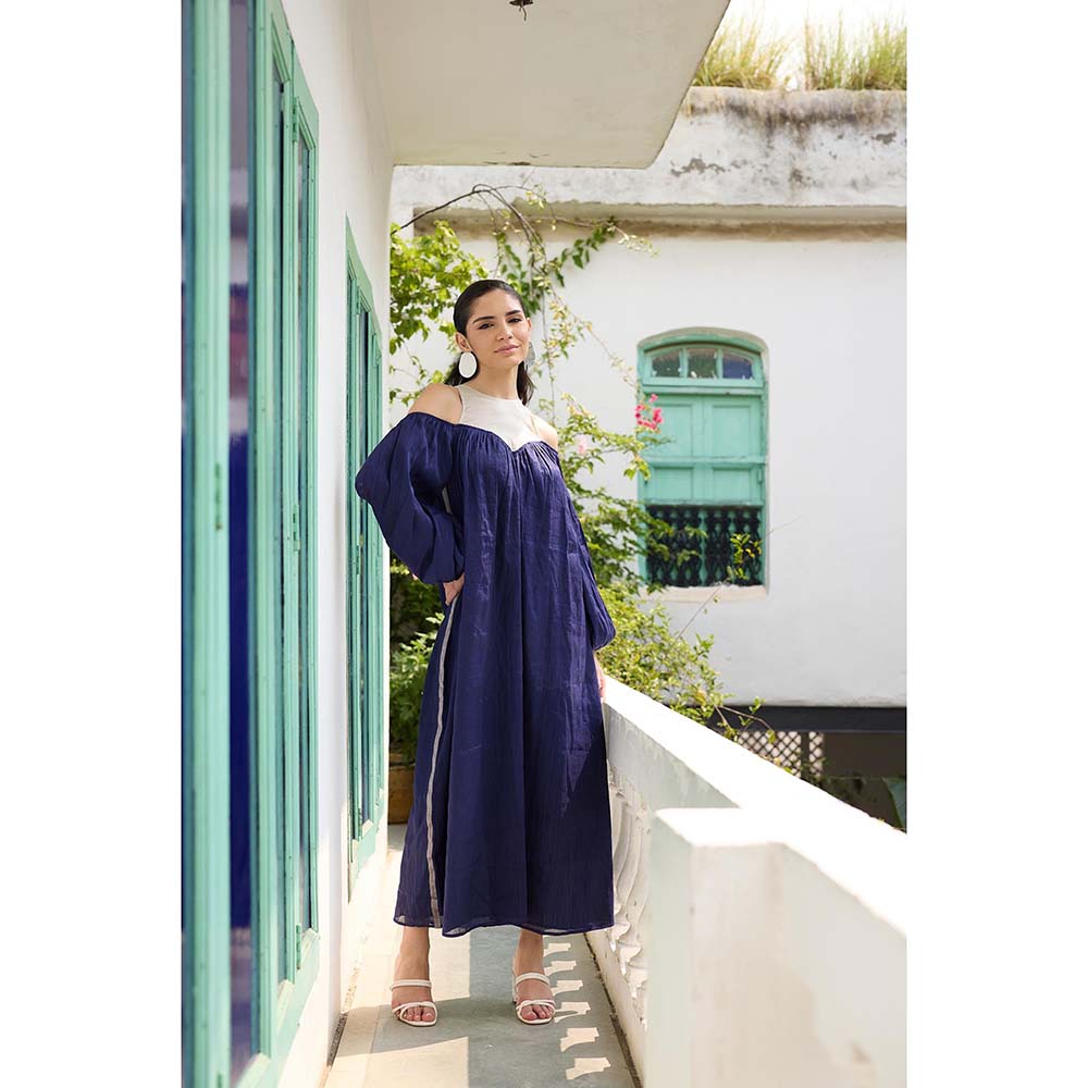 Raas Life Blue Ramya Chanderi Dress