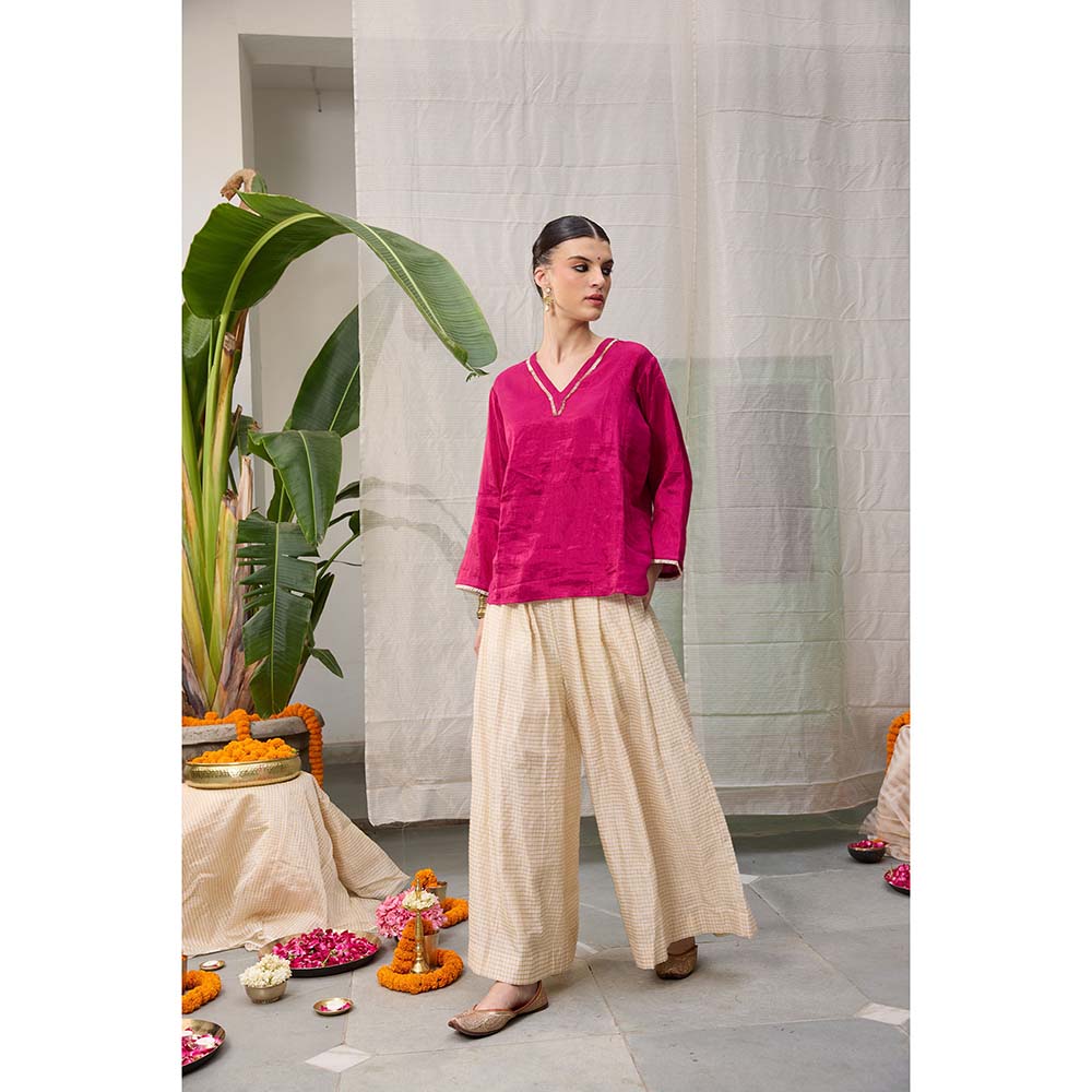 Raas Life Kaveri Ivory Palazzo