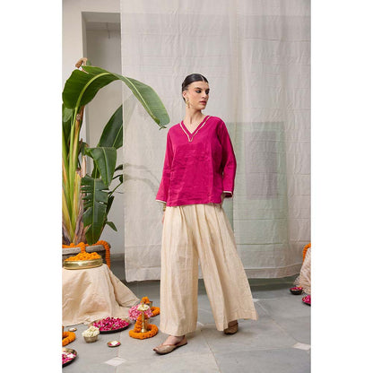 Raas Life Kaveri Ivory Palazzo