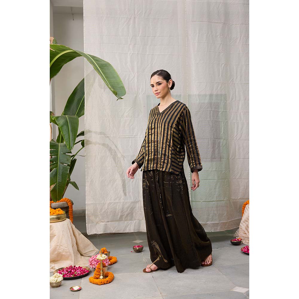Raas Life Kaveri Black Palazzo