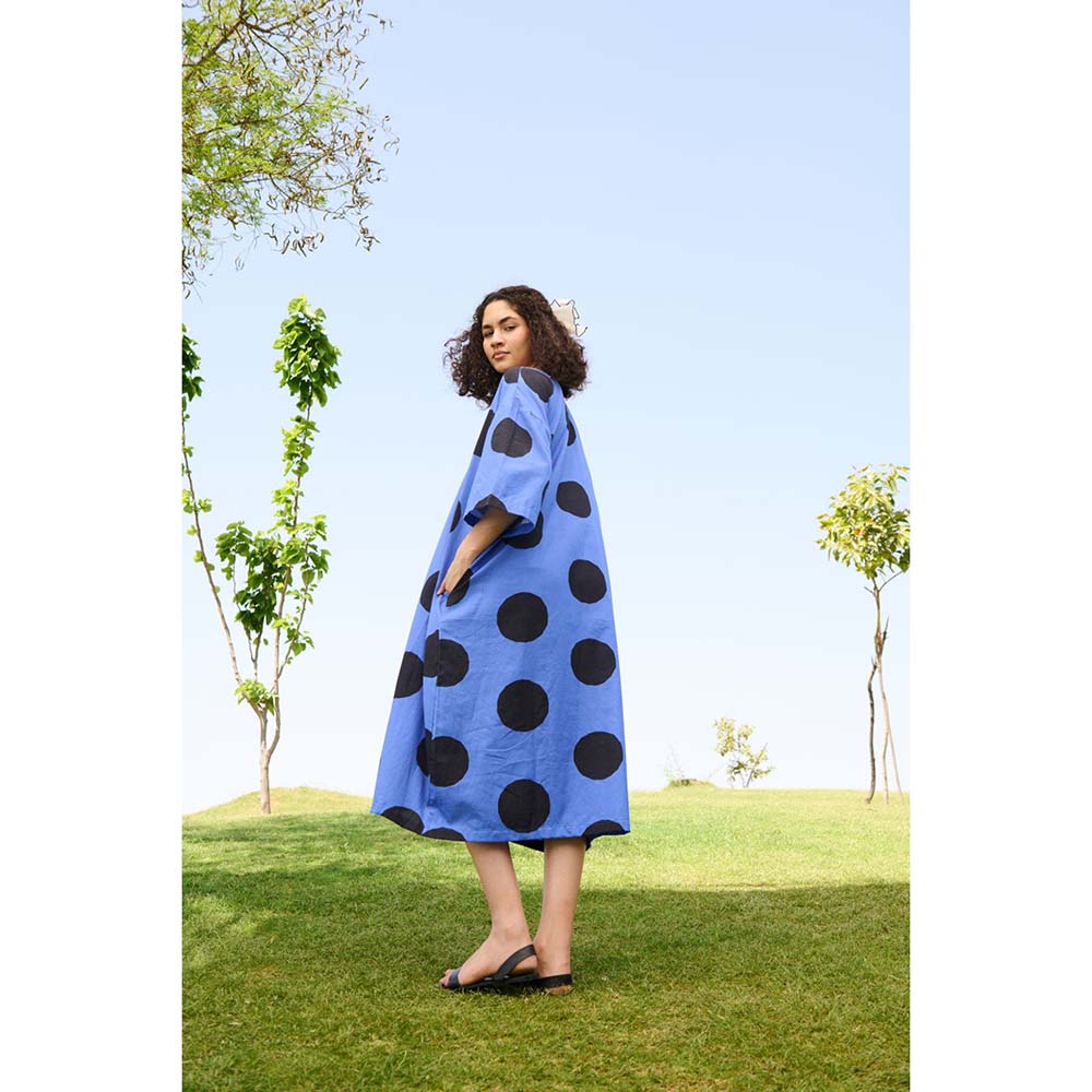 Raas Life Blue Marie Printed Dress