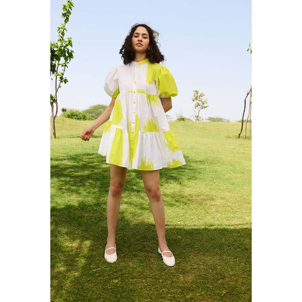 Raas Life White Layla Printed Dress