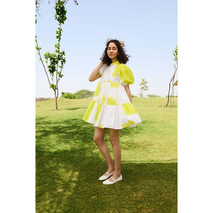 Raas Life White Layla Printed Dress