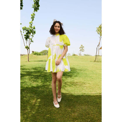 Raas Life White Layla Printed Dress