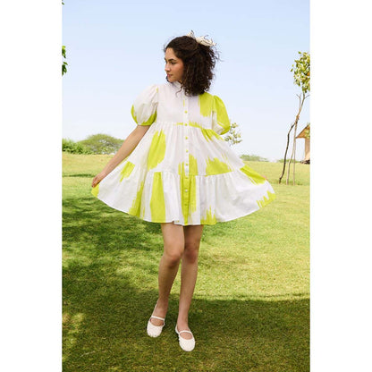 Raas Life White Layla Printed Dress