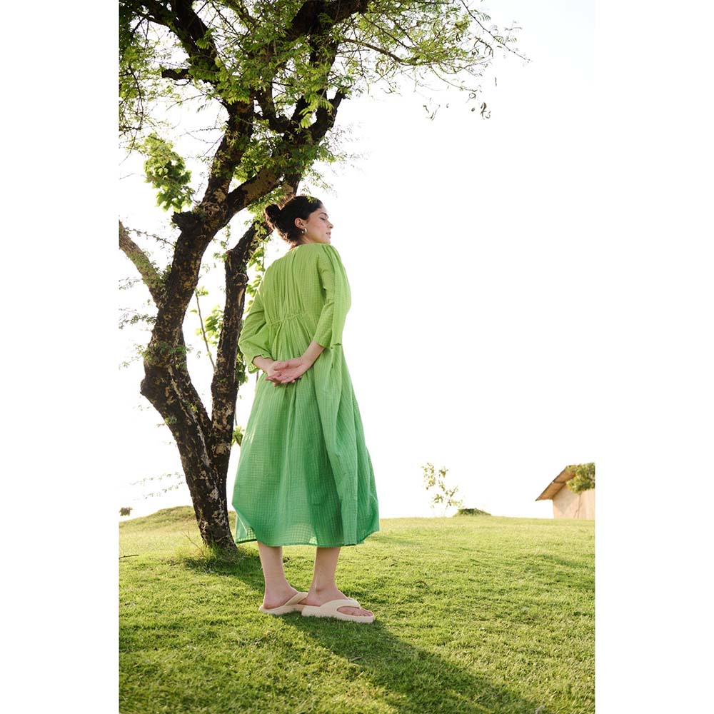 Raas Life Green Shringara Ombre Dress