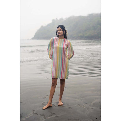 Raas Life Multi-Color Zavi Stripe Dress