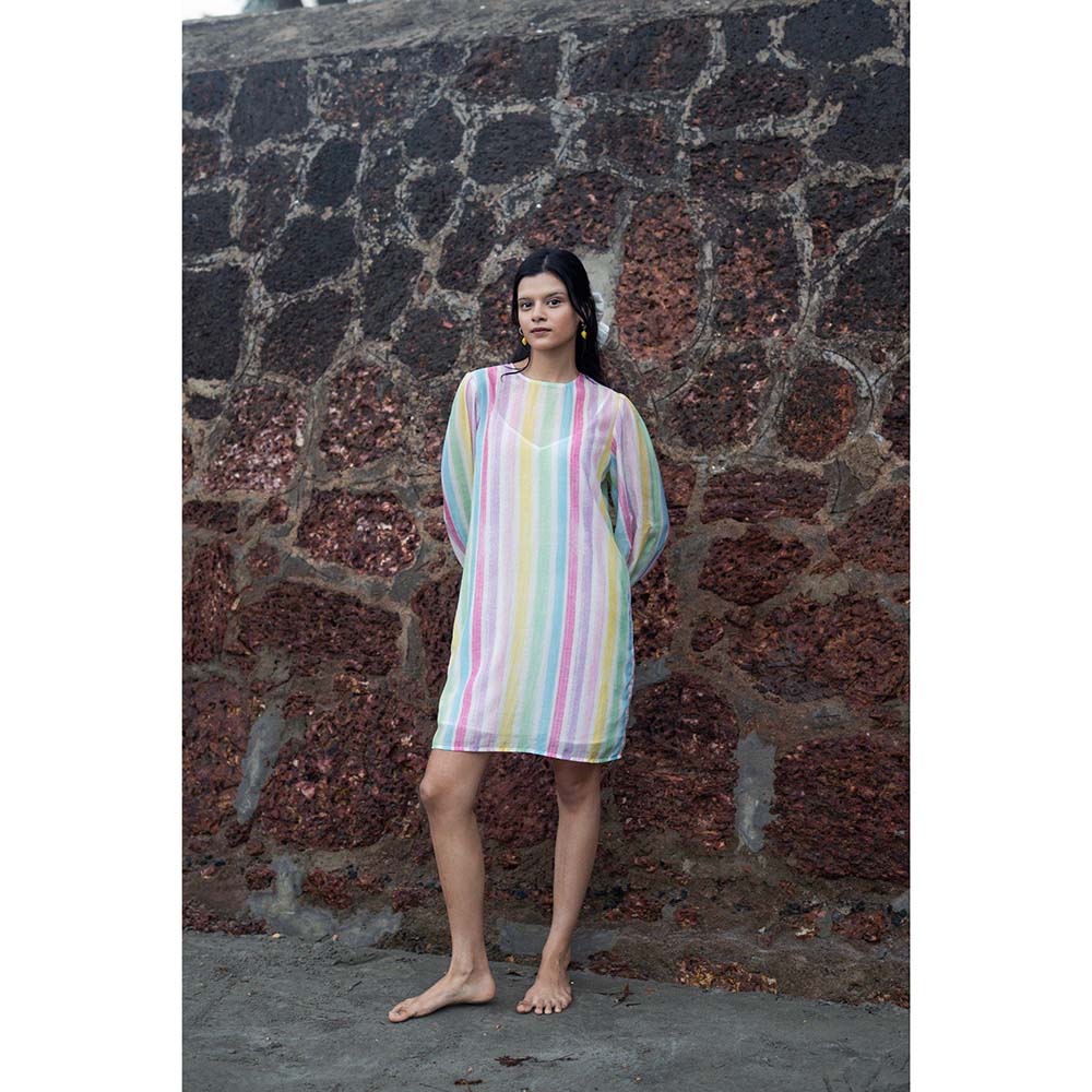 Raas Life Multi-Color Zavi Stripe Dress