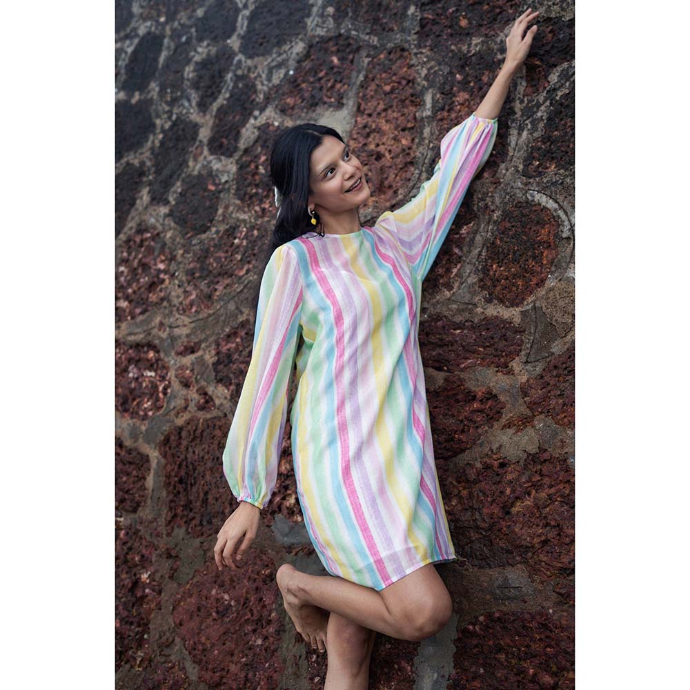 Raas Life Multi-Color Zavi Stripe Dress