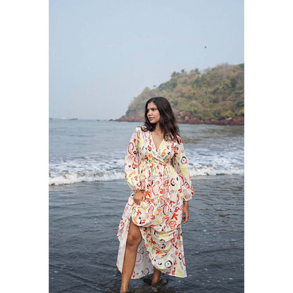 Raas Life Multi-Color Roosh Floral Printed Dress