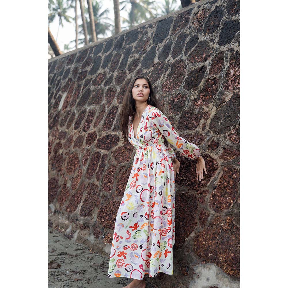 Raas Life Multi-Color Roosh Floral Printed Dress