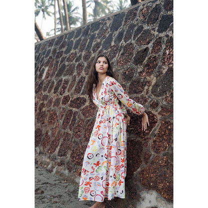 Raas Life Multi-Color Roosh Floral Printed Dress
