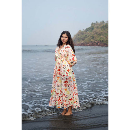 Raas Life Multi-Color Roosh Floral Printed Dress