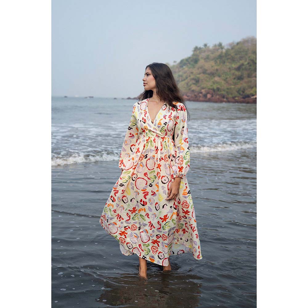 Raas Life Multi-Color Roosh Floral Printed Dress
