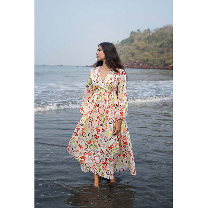 Raas Life Multi-Color Roosh Floral Printed Dress