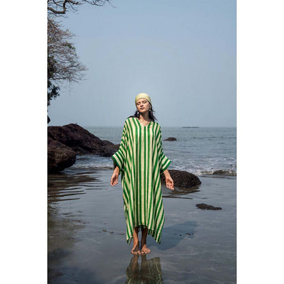 Raas Life Green Angela Stripe Dress