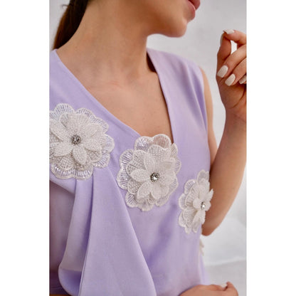 Rabnoor K Sethi A Lavender Flap Design Co-Ord (Set of 2)