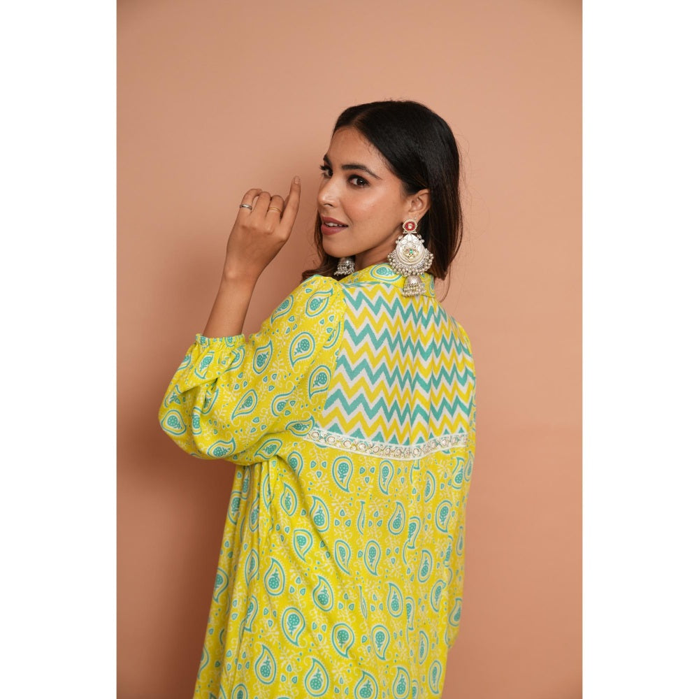 Rabnoor K Sethi Yellow Festive Tunic