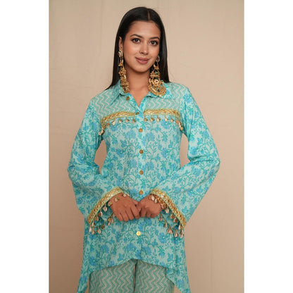 Rabnoor K Sethi Blue Festive Tunic