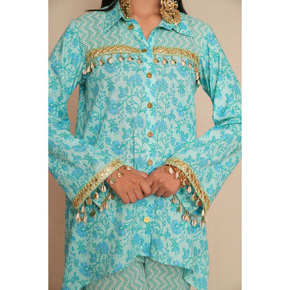 Rabnoor K Sethi Blue Festive Tunic