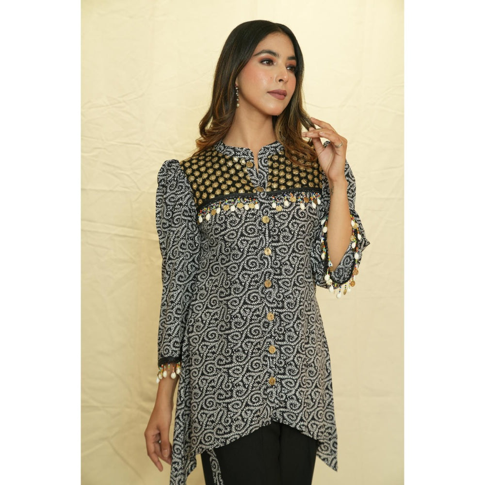 Rabnoor K Sethi Black Festive Tunic