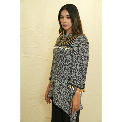 Rabnoor K Sethi Black Festive Tunic