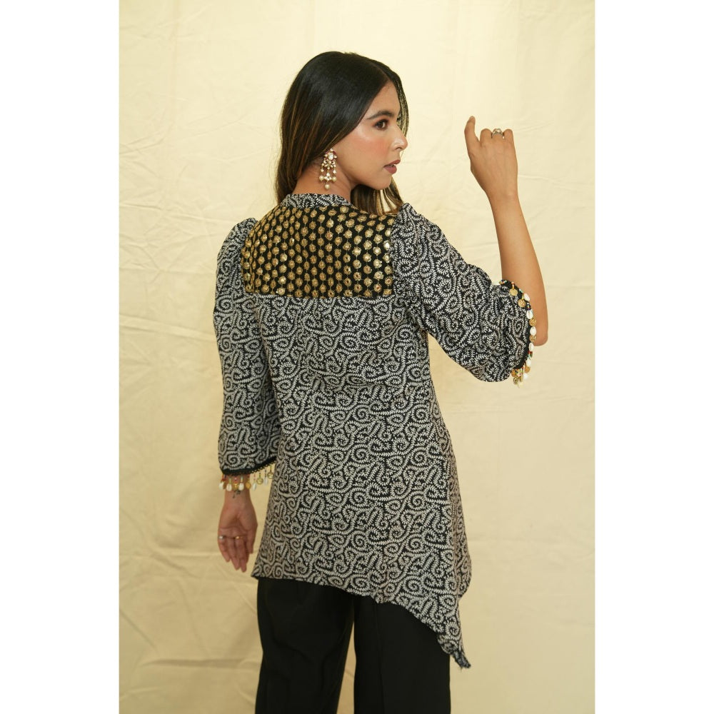 Rabnoor K Sethi Black Festive Tunic