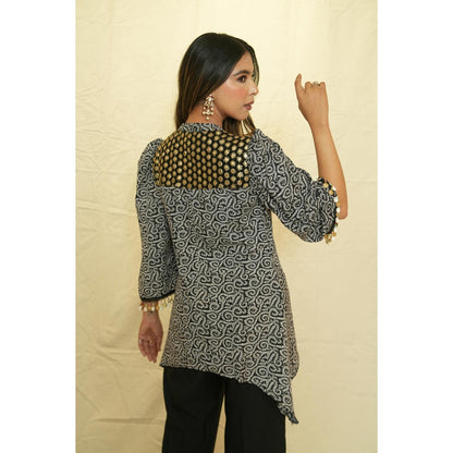 Rabnoor K Sethi Black Festive Tunic