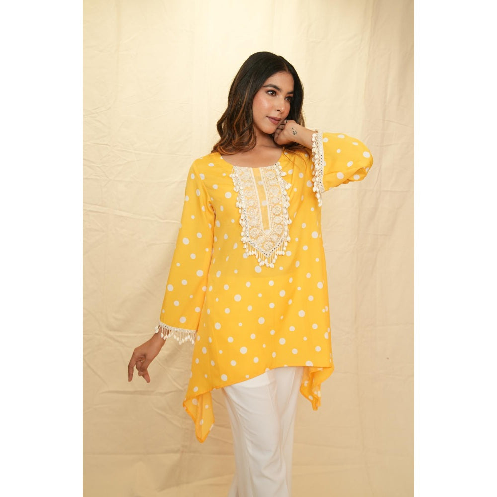 Rabnoor K Sethi Yellow Festive Tunic