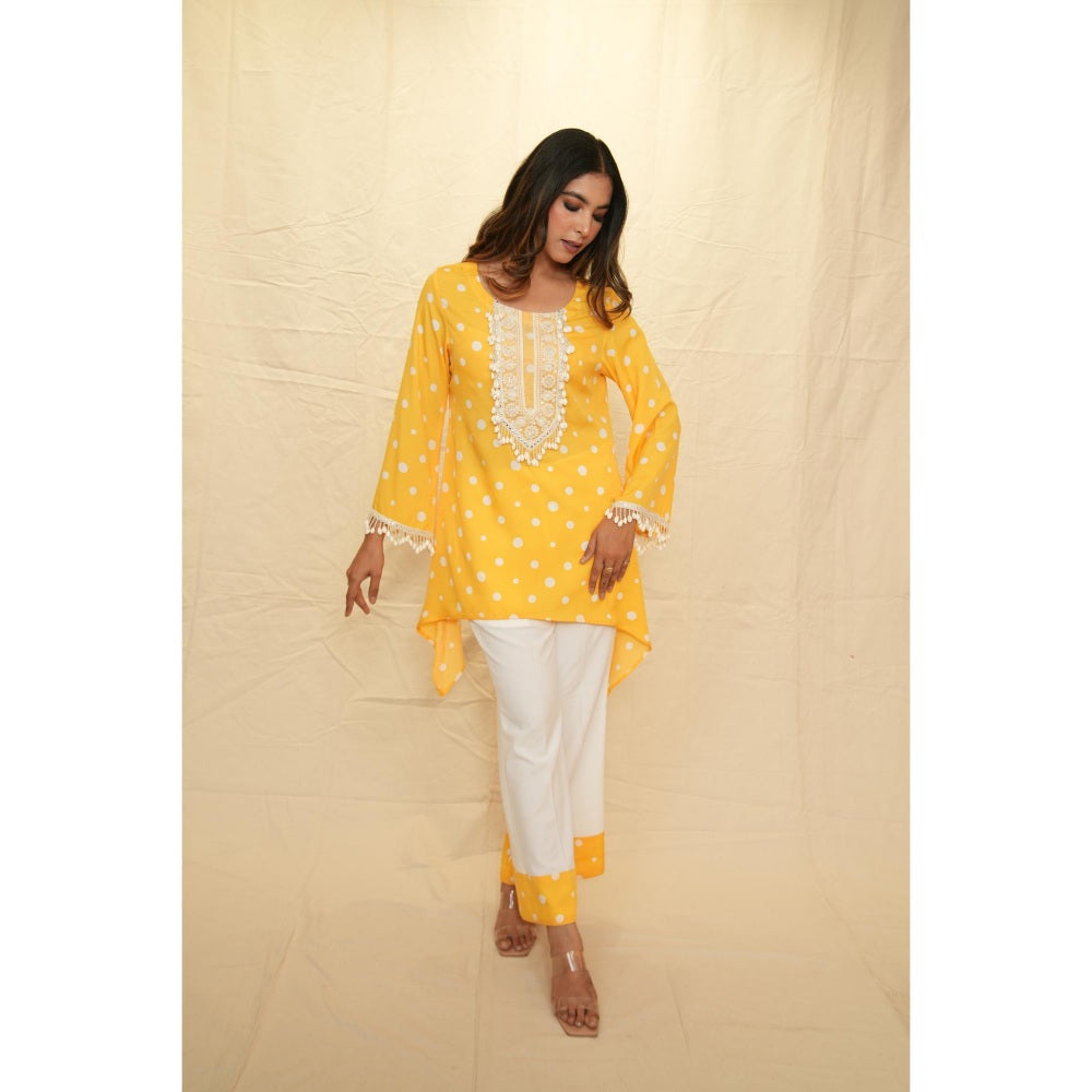 Rabnoor K Sethi Yellow Festive Tunic