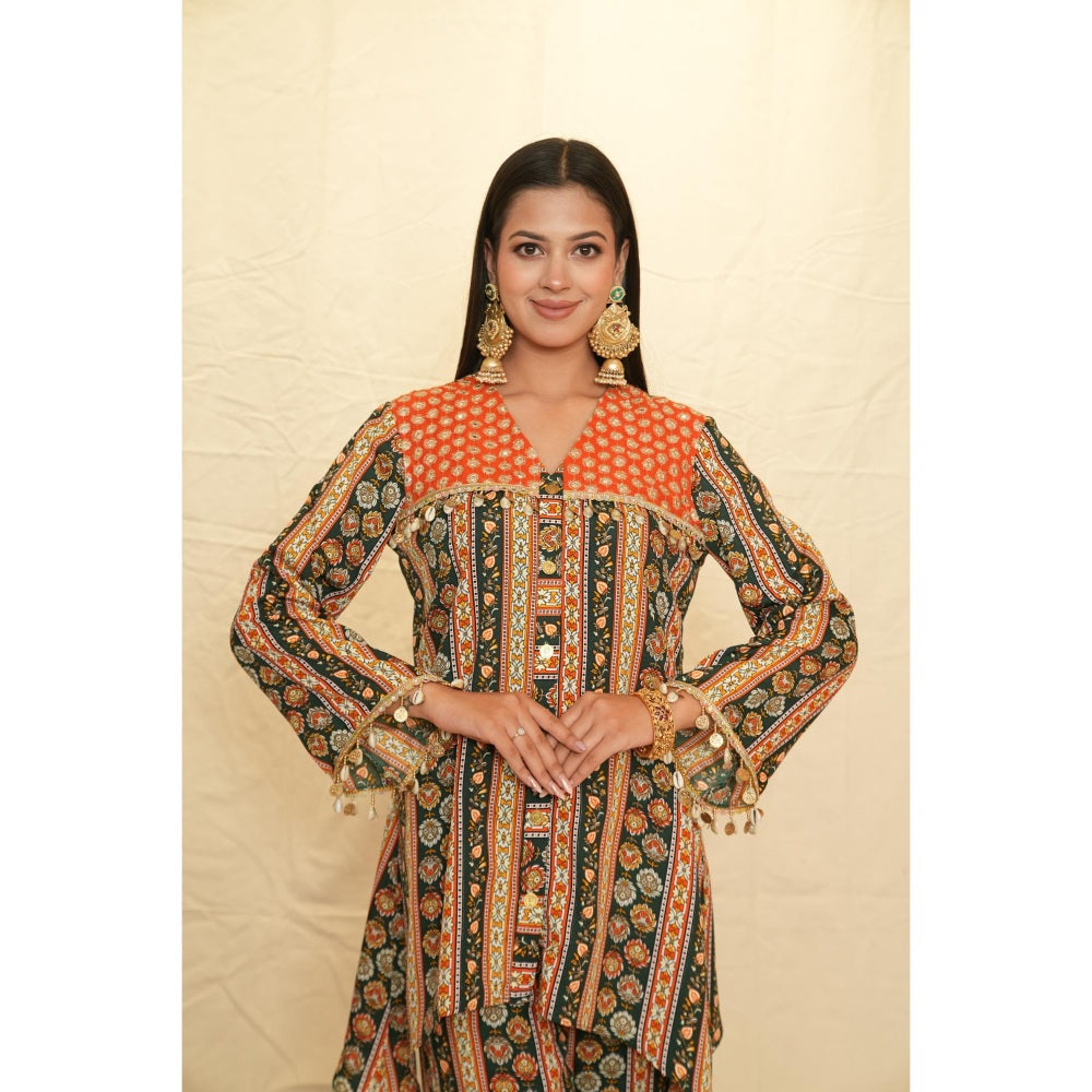 Rabnoor K Sethi Green Festive Tunic