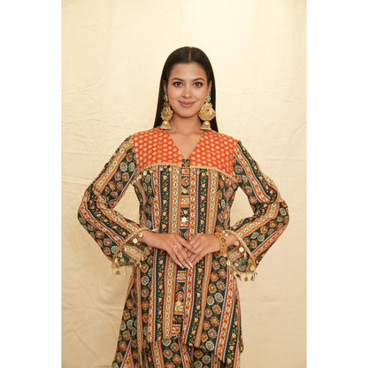 Rabnoor K Sethi Green Festive Tunic