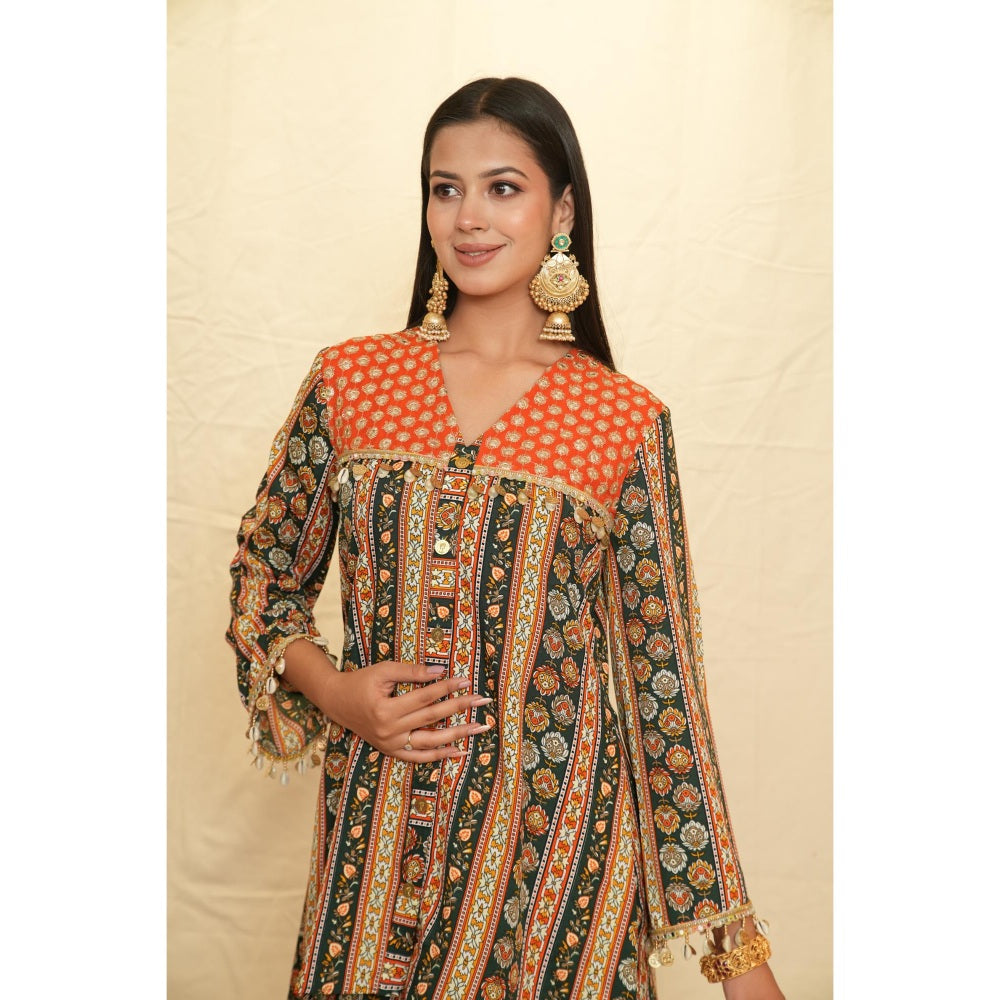 Rabnoor K Sethi Green Festive Tunic