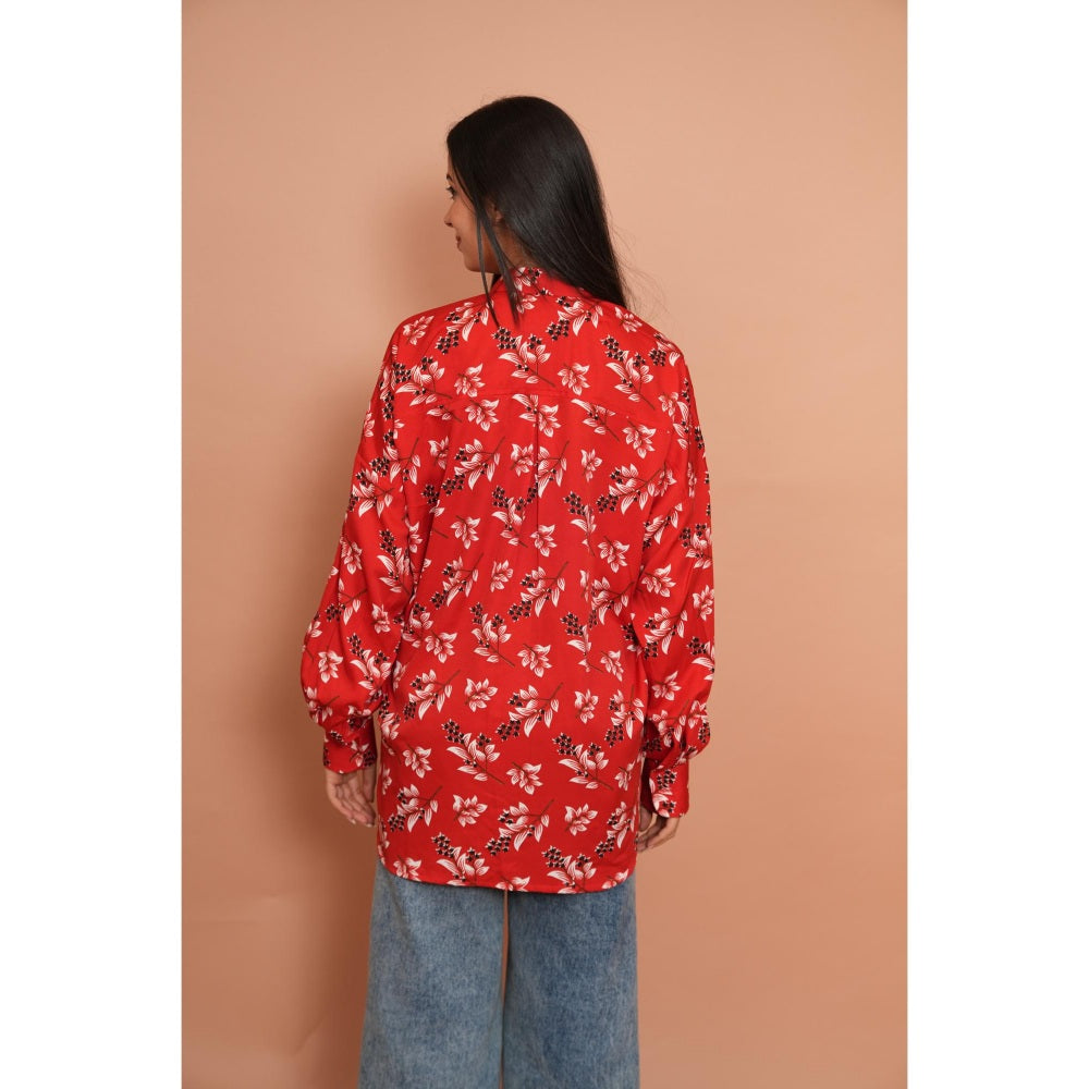 Rabnoor K Sethi Red Formal Shirt