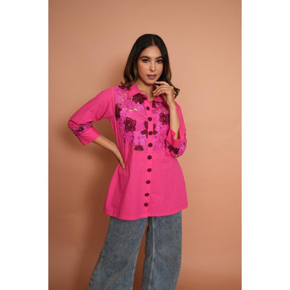 Rabnoor K Sethi Hot Pink Shirt