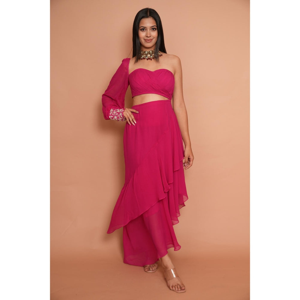 Rabnoor K Sethi Pink Cocktail Dress