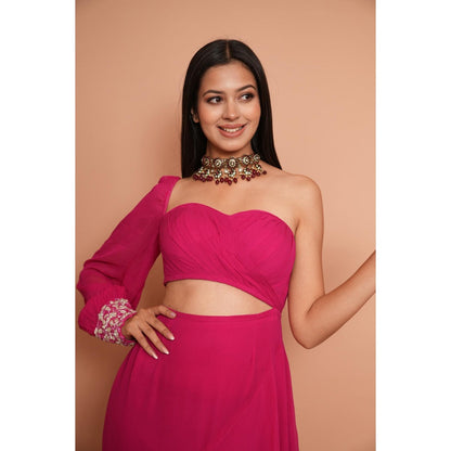 Rabnoor K Sethi Pink Cocktail Dress