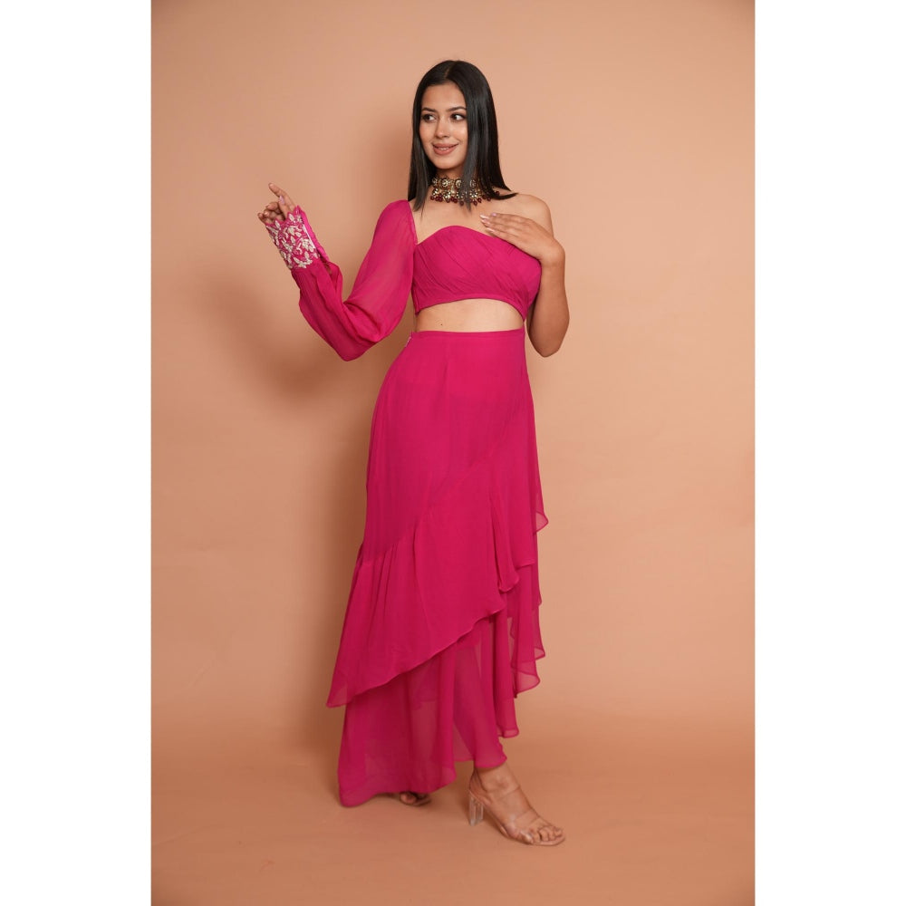 Rabnoor K Sethi Pink Cocktail Dress