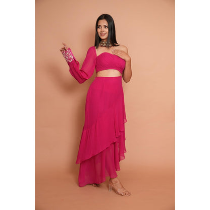 Rabnoor K Sethi Pink Cocktail Dress