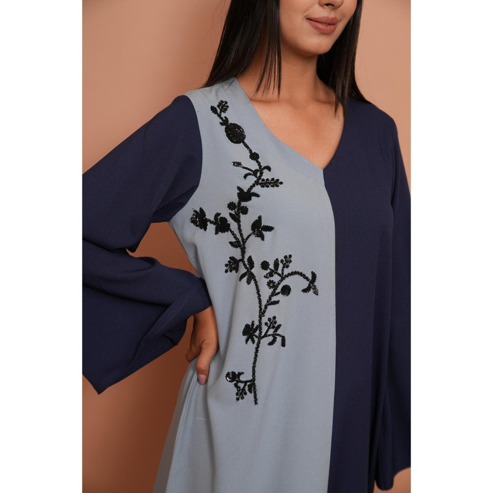 Rabnoor K Sethi Pastel Blue Embroidered Kurti