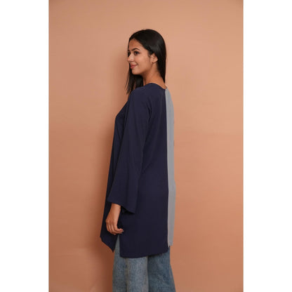 Rabnoor K Sethi Pastel Blue Embroidered Kurti